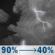 Tonight: A chance of showers and thunderstorms before 9pm, then showers and thunderstorms between 9pm and 11pm, then a chance of showers and thunderstorms between 11pm and 1am. Some of the storms could be severe and produce heavy rain. Mostly cloudy, with a low around 65. Southwest wind around 10 mph, with gusts as high as 20 mph. Chance of precipitation is 90%. New rainfall amounts between three quarters and one inch possible. Tonight: Chance Showers And Thunderstorms